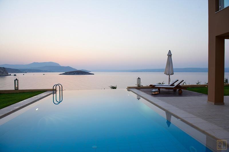 希腊克里特岛阿尼莫斯别墅无边泳池