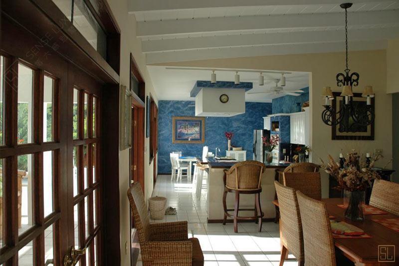 加勒比海圣克鲁斯岛蜻蜓别墅客厅
