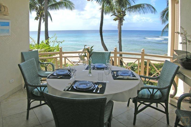 加勒比巴巴多斯岛芦苇湾9号别墅餐厅
