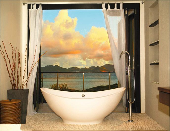 加勒比安圭拉海王星别墅浴室