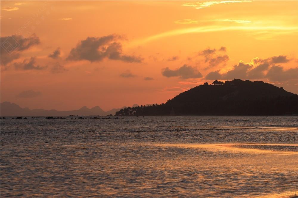 泰国苏梅岛拉拉贡别墅夕阳