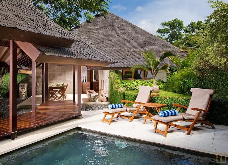 印尼巴厘岛巴厘巴厘风情别墅沙滩椅