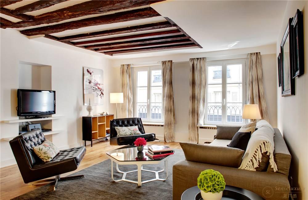 巴黎圣吉尔曼公寓客厅