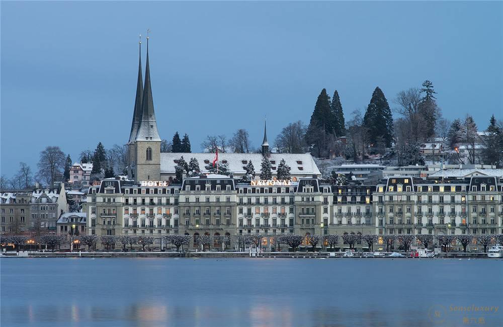 瑞士卢塞恩国家酒店外观