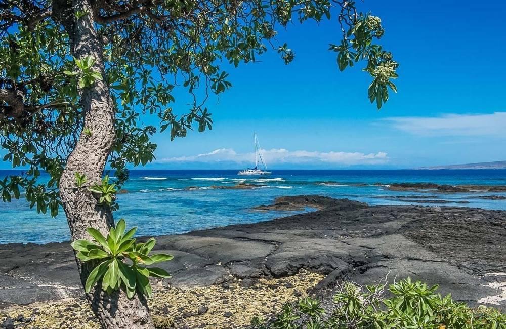 夏威夷大岛普阿科哈雷海滩别墅海景