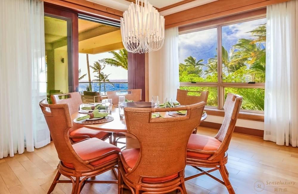 茂宜岛(毛伊岛)卡帕鲁亚蝎尾蕉别墅餐桌