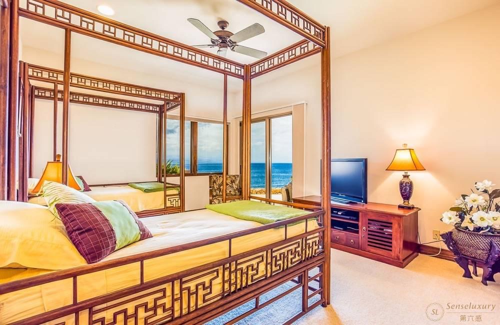 夏威夷大岛柯哈拉海岸可哈拉海滨别墅卧室