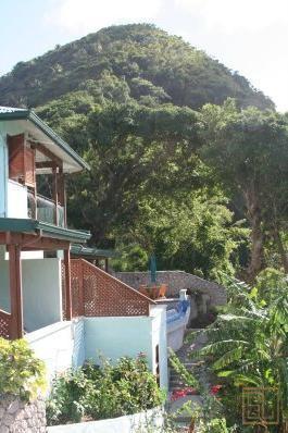加勒比圣露西亚岛香格里拉芙蓉别墅楼梯