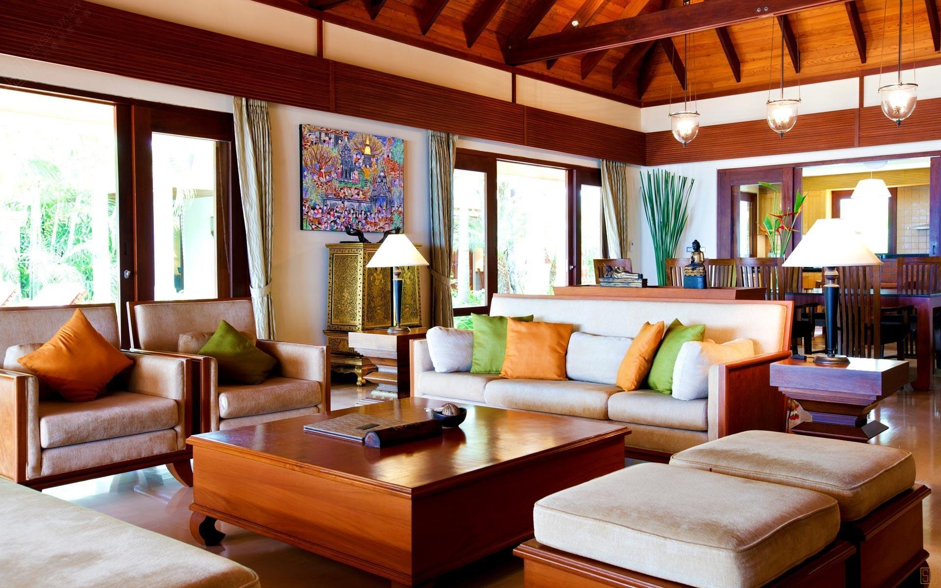 泰国苏梅岛密斯卡湾九重葛别墅客厅