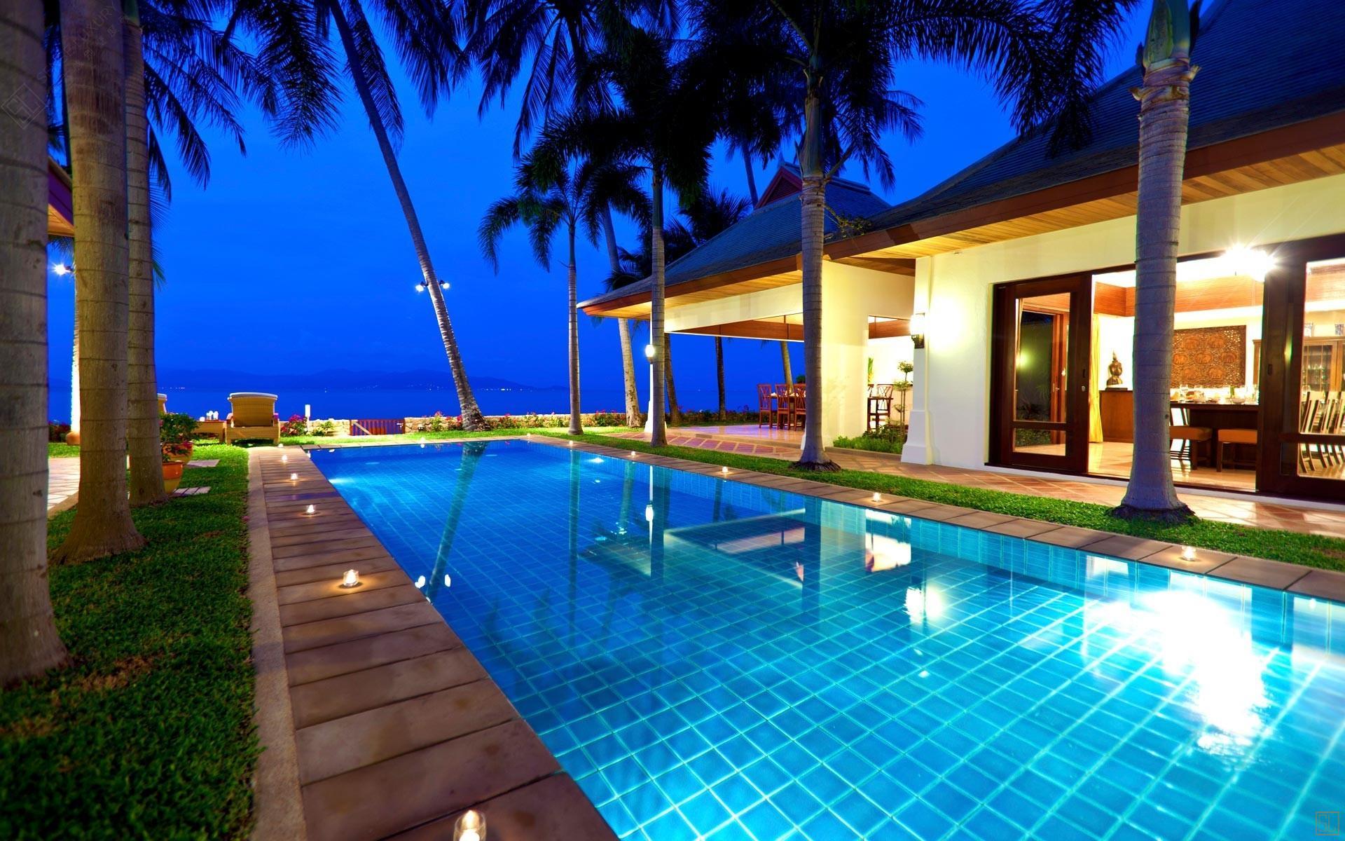 泰国苏梅岛密斯卡湾素馨别墅独立泳池