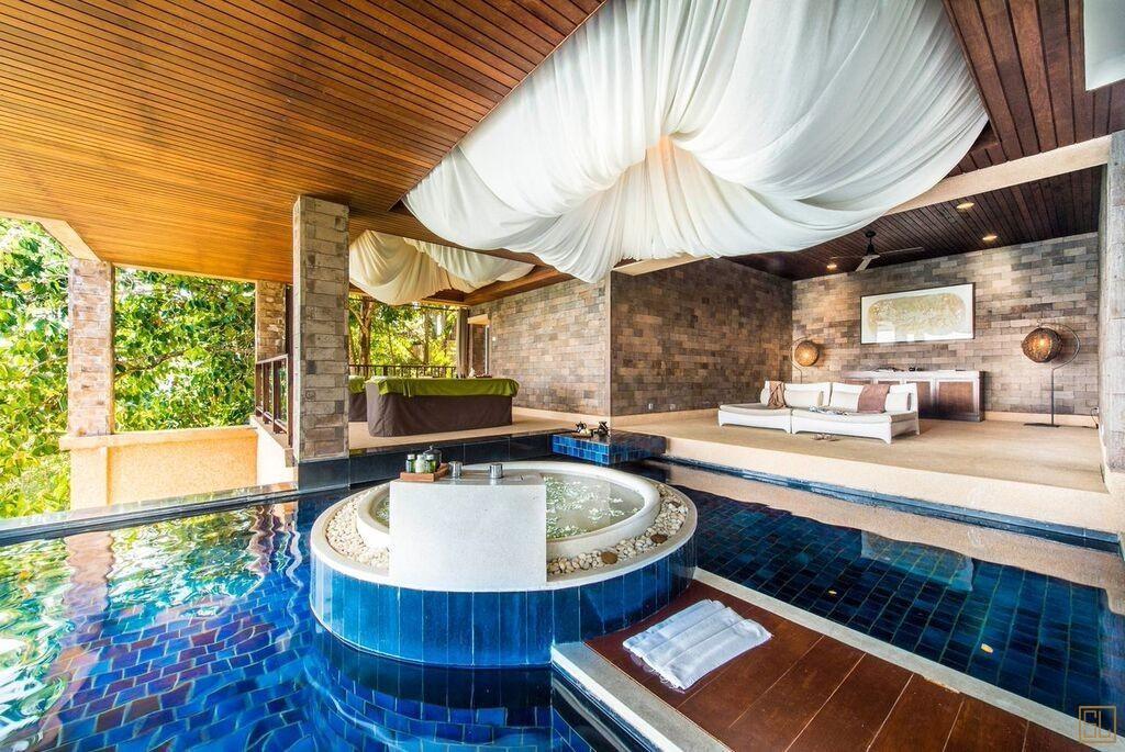 泰国普吉岛帕丽莎水疗泳池套房按摩浴池