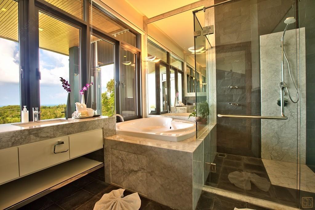 泰国苏梅岛天幕别墅浴室