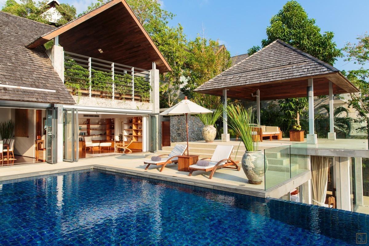 泰国普吉岛萨姆萨拉-洛梦池别墅全景