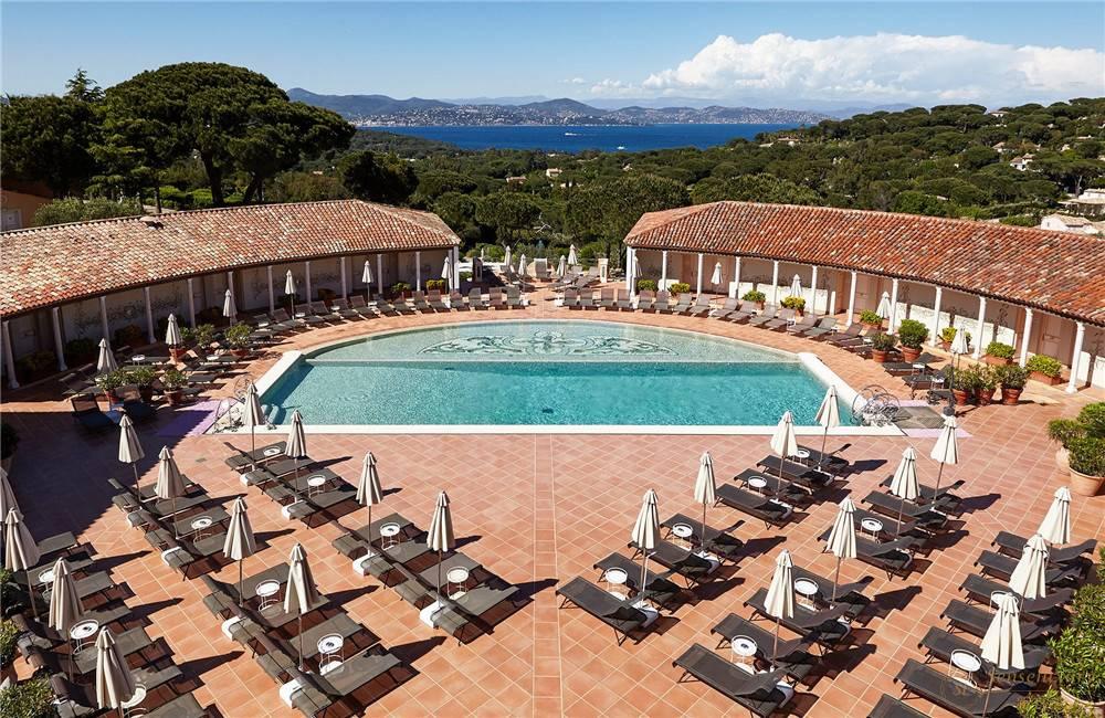法国里维埃拉圣特罗佩梅塞狄叶尔酒店无边泳池