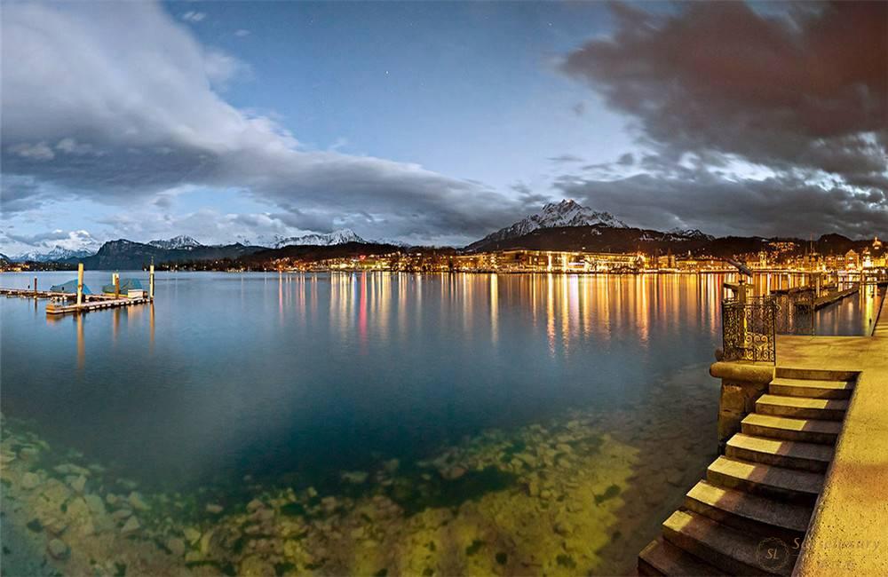 瑞士卢塞恩国家酒店海景