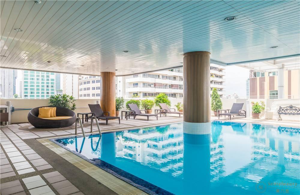 泰国曼谷空堤县曼谷素坤逸现代公寓泳池
