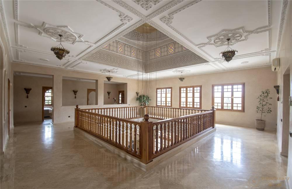 摩洛哥马拉喀什私人庄园第二层客厅