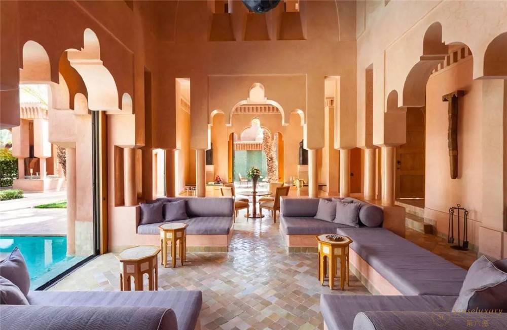 摩洛哥马拉喀什安缦 杰纳酒店客厅