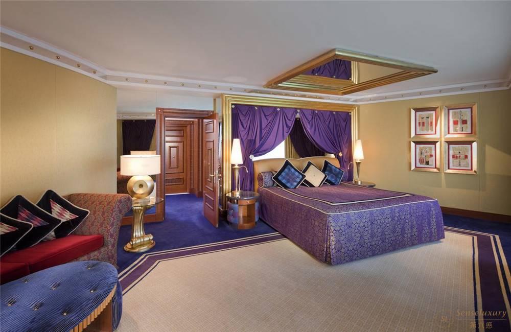 阿联酋迪拜卓美亚帆船酒店 一卧室套房卧室