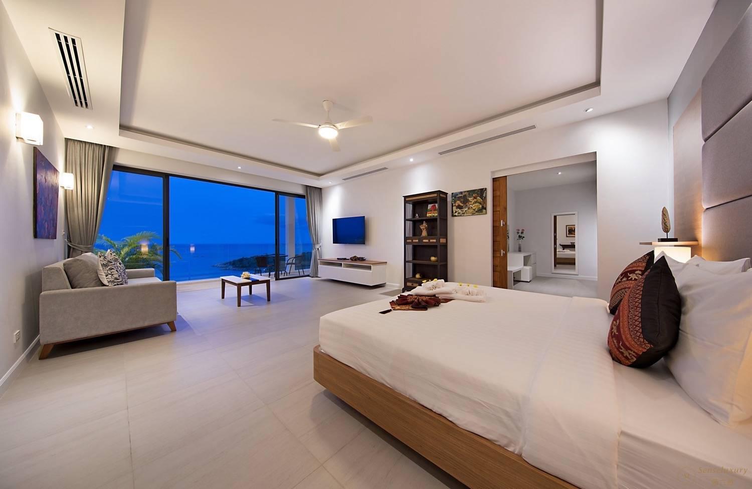 泰国苏梅岛比尔海景别墅卧室